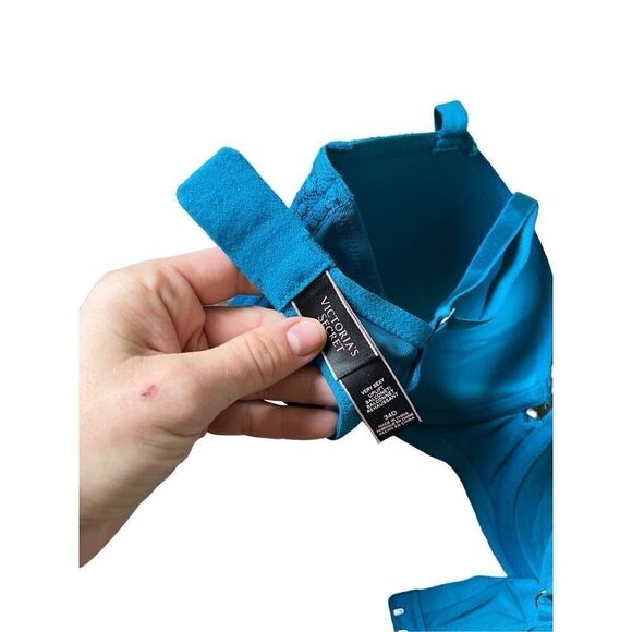 Victoria’s Secret Very Sexy Uplift Balconet Bra size 34D Blue - Picture 5 of 6